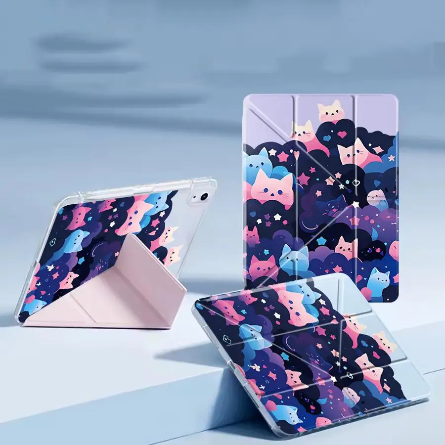 Y-Fold Holder Tablet Case For iPad Pro 11th 10th 9th 8th 7th 12.9inch Air 4 5 M3 M2 1 2 M4 11inch Mini 6 7 Pro Cat Starry Night
Y-Fold Holder Tablet Case For iPad Pro 11th 10th 9th 8th 7th 12.9inch Air 4 5 M3 M2 1 2 M4 11inch Mini 6 7 Pro Cat Starry Night