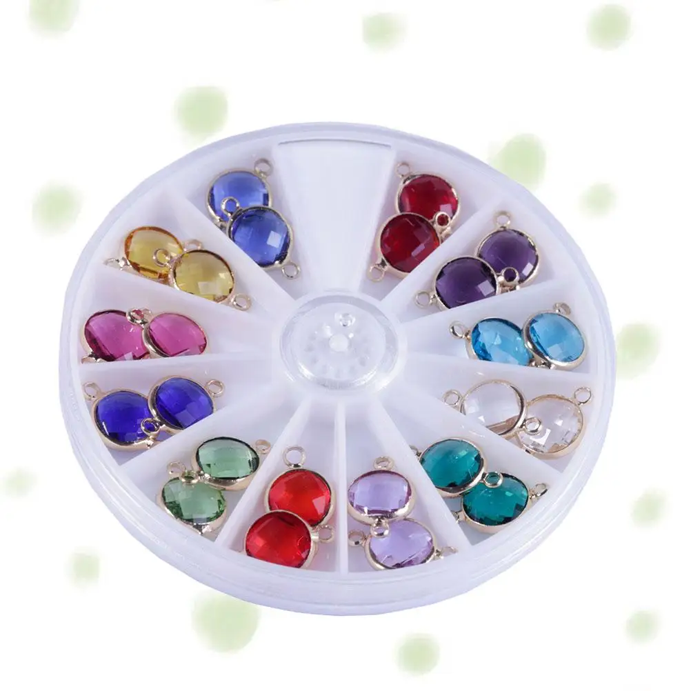 24 pcs Birthstone Pendant Necklace Jewelry Making DIY Crystal Pendants for Bracelet Anklet Keychain Accessories
24 pcs Birthstone Pendant Necklace Jewelry Making DIY Crystal Pendants for Bracelet Anklet Keychain Accessories