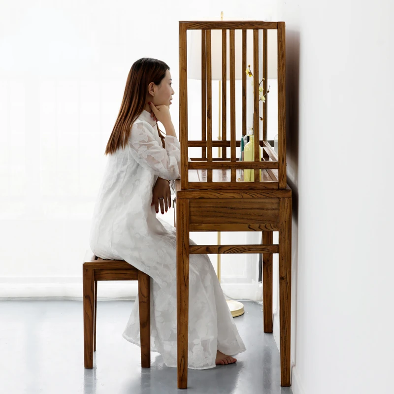 Desk Integrated Internet Celebrity Bedroom Modern Minimalist Multi-Functional Solid Wood Makeup Table Mirror Stool Combination
Desk Integrated Internet Celebrity Bedroom Modern Minimalist Multi-Functional Solid Wood Makeup Table Mirror Stool Combination