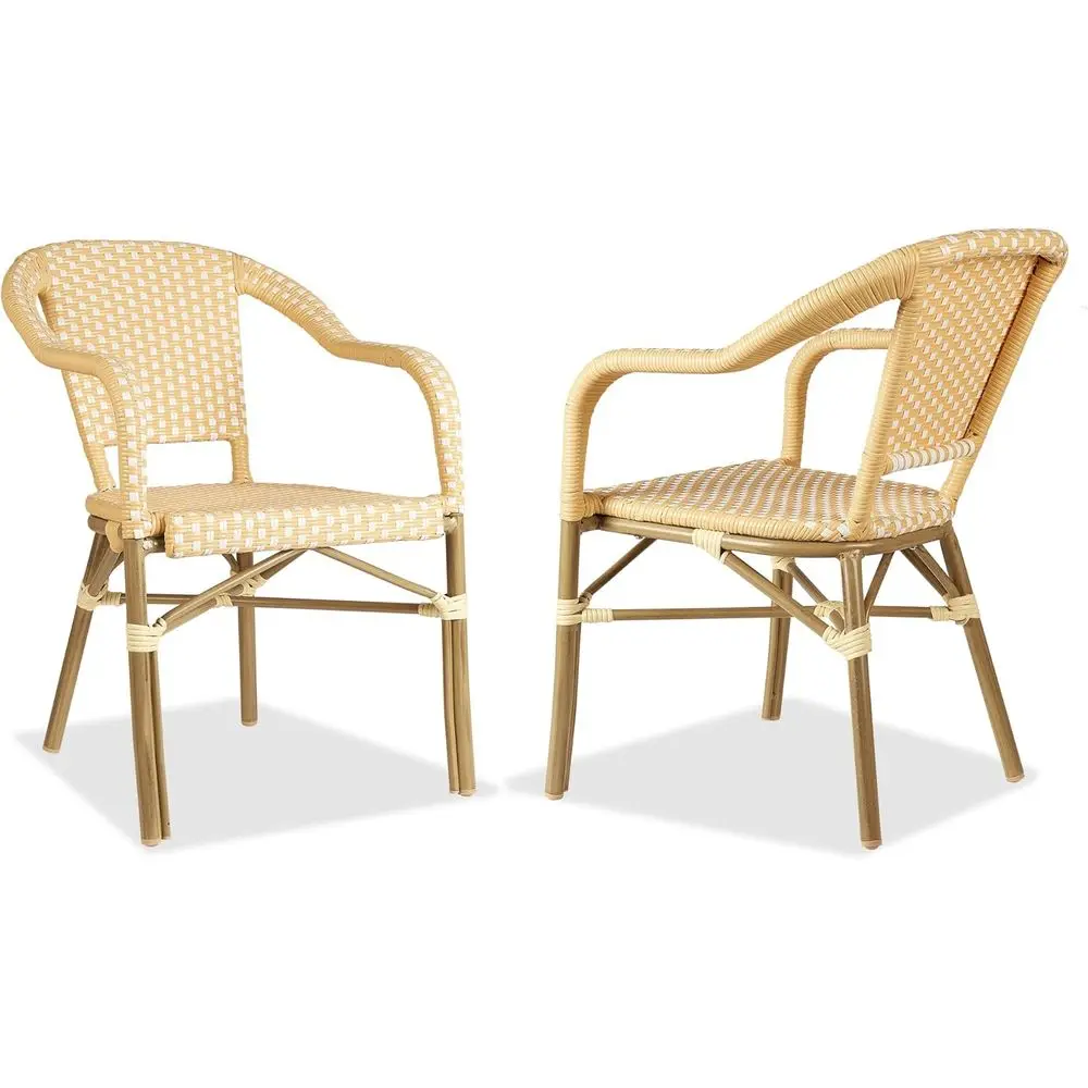 Bistro Chair (Set o 2) rench Hand-Woven Wicker Armchairs or Outdoor Patio Porch Garden Indoor, Bamboo Print inish, Cream Yellow,
Bistro Chair (Set o 2) rench Hand-Woven Wicker Armchairs or Outdoor Patio Porch Garden Indoor, Bamboo Print inish, Cream Yellow,