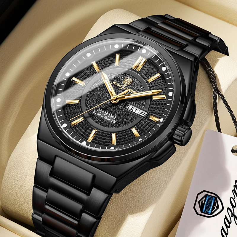 PAAZOMU Original Fashion Men Wristwatch Luminous Waterproof Date Man Clock Stainless Steel Sport Quartz Men's Casual Watch Reloj
PAAZOMU Original Fashion Men Wristwatch Luminous Waterproof Date Man Clock Stainless Steel Sport Quartz Men's Casual Watch Reloj