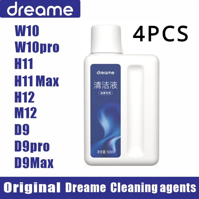 4 шт. оригинальный очищающий раствор Dreame H11/H11 Max/H12/M12/W10/W10 Pro Запчасти для пылесоса чистящая жидкость
4 шт. оригинальный очищающий раствор Dreame H11/H11 Max/H12/M12/W10/W10 Pro Запчасти для пылесоса чистящая жидкость