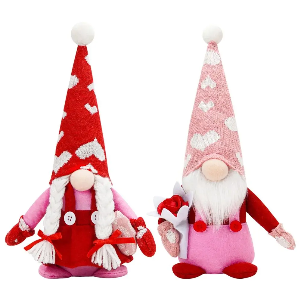 Couple Style Valentine's Day Dwarfs Faceless Doll Braided Hair Handmade Knitted Rudolph Doll Plush Soft Faceless Plush Toy
Couple Style Valentine's Day Dwarfs Faceless Doll Braided Hair Handmade Knitted Rudolph Doll Plush Soft Faceless Plush Toy