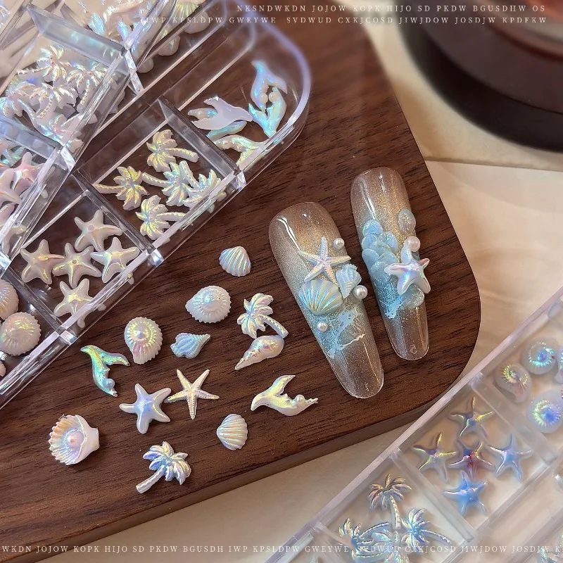 Mixed Aurora Shell Nail Charms Ocean Series Starfish Conch Coconut Tree Resin Nail Art Decorations DIY Manicure Accessories
Mixed Aurora Shell Nail Charms Ocean Series Starfish Conch Coconut Tree Resin Nail Art Decorations DIY Manicure Accessories