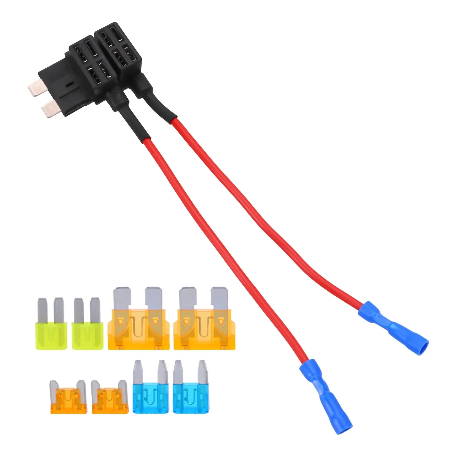 16PCS Car Fuse Holder Fuse Extractor Adapter 5A, 15A, 20A Blade Car Fuse With Holder 5-32V Suitable For Most Cars
16PCS Car Fuse Holder Fuse Extractor Adapter 5A, 15A, 20A Blade Car Fuse With Holder 5-32V Suitable For Most Cars