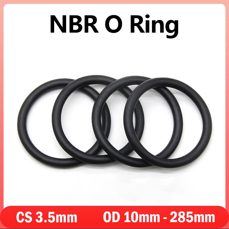 10/50Pcs NBR O Ring Gasket Thickness CS 3.5mm OD 10mm ~ 285mm Black Nitrile Rubber Round Corrosion Oil Resistant Sealing Washer
10/50Pcs NBR O Ring Gasket Thickness CS 3.5mm OD 10mm ~ 285mm Black Nitrile Rubber Round Corrosion Oil Resistant Sealing Washer