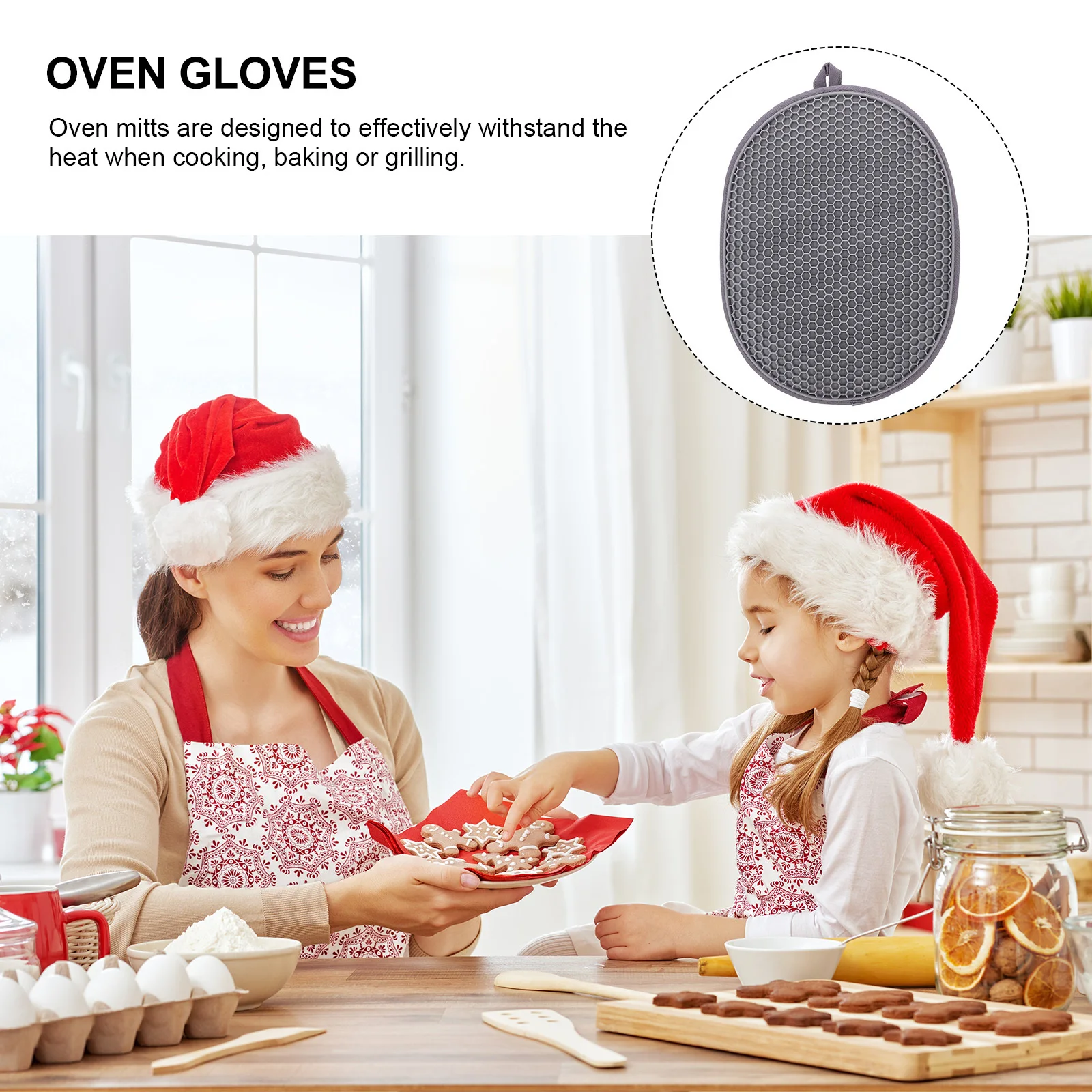 Silicone Oven Mitts Heat Resistant Gloves Anti-Scald Baking Mitts Comfortable Lining Insulation Protection for Kitchen
Silicone Oven Mitts Heat Resistant Gloves Anti-Scald Baking Mitts Comfortable Lining Insulation Protection for Kitchen
