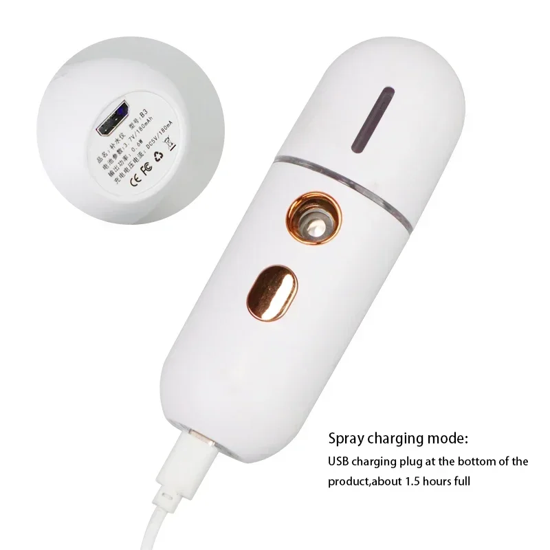 Facial Steamer Device Beauty Spray Hydrating Apparatus Rechargeable Mini Portable Humidifier
Facial Steamer Device Beauty Spray Hydrating Apparatus Rechargeable Mini Portable Humidifier