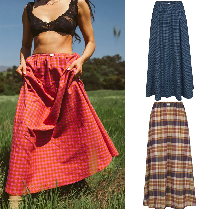 2026 New Women's Plaid Print Skirt Fashionable Spring Summer Polyester Fabric Cake Skirt Style Individual Personality
2026 New Women's Plaid Print Skirt Fashionable Spring Summer Polyester Fabric Cake Skirt Style Individual Personality
