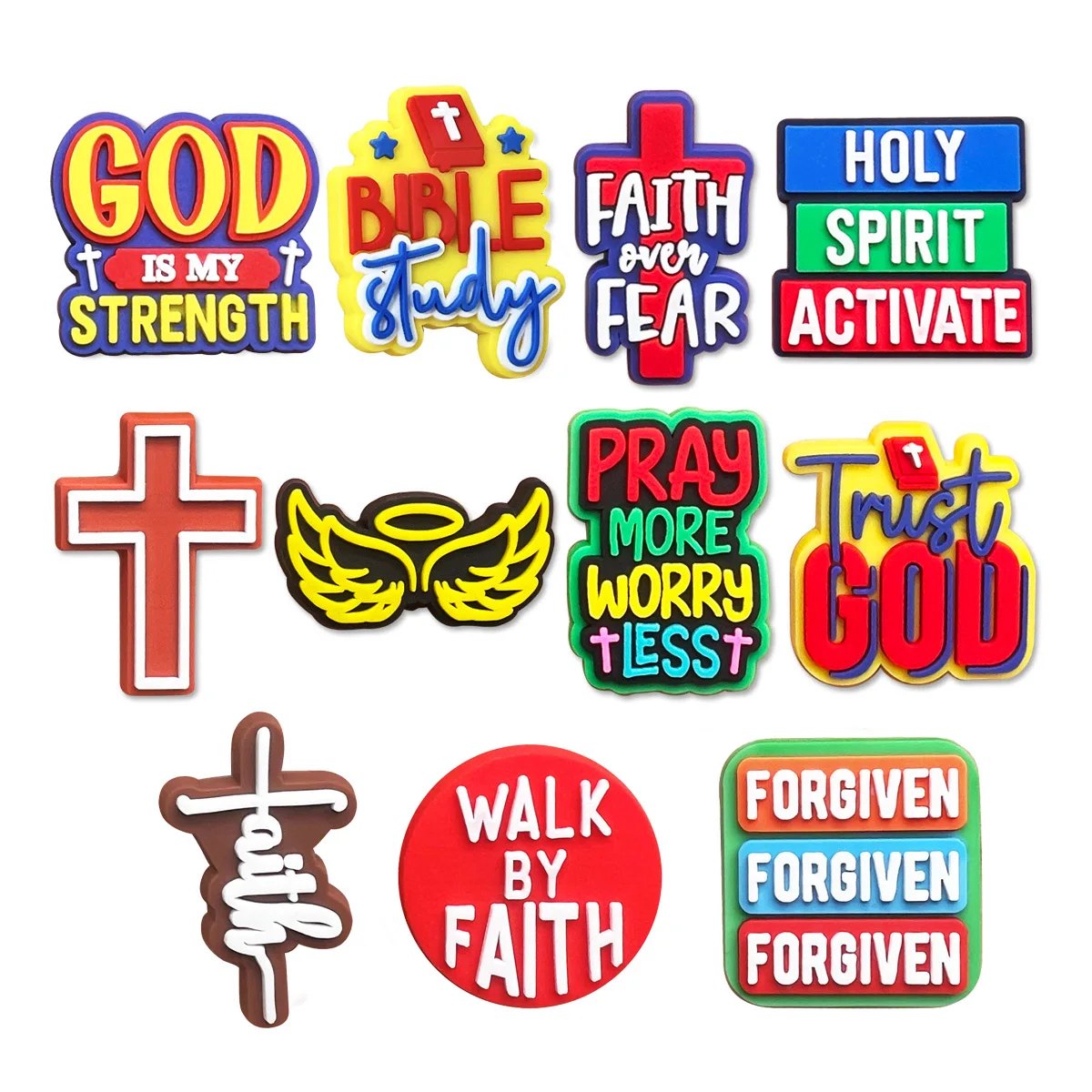 1-11pcs PVC Religious Cross Holy Spirit Shoe Charms Clogs Sandal Accessories Men Woman Shoe Buckle Decoration Pins X-mas Gifts
1-11pcs PVC Religious Cross Holy Spirit Shoe Charms Clogs Sandal Accessories Men Woman Shoe Buckle Decoration Pins X-mas Gifts