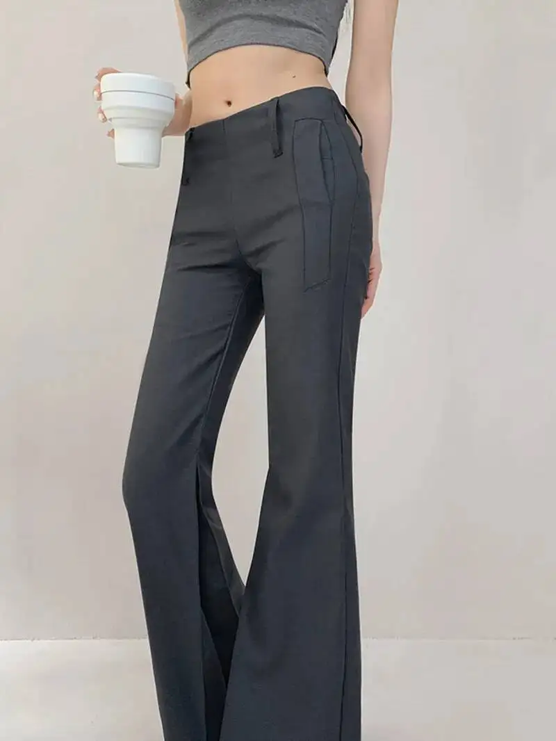 American Style Retro Low Waist Sexy Exposed Navel Micro Flared Pants Women Autumn Casual Versatile Slim Floor Length Pants EO3A
American Style Retro Low Waist Sexy Exposed Navel Micro Flared Pants Women Autumn Casual Versatile Slim Floor Length Pants EO3A