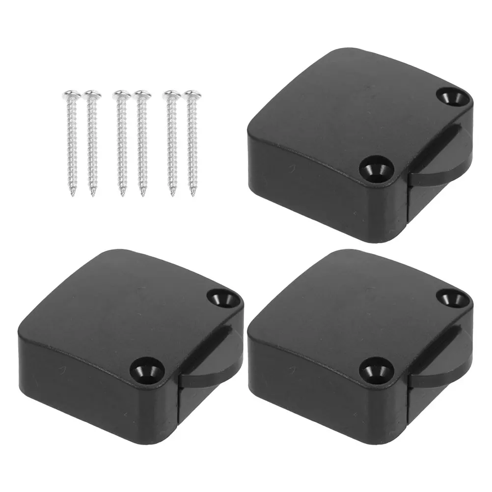 3 pcs Self-reset Door Control Switch for Closet Light Sensitive Button Black Cabinet RV Wardrobe Pantry Automatic Door Switch
3 pcs Self-reset Door Control Switch for Closet Light Sensitive Button Black Cabinet RV Wardrobe Pantry Automatic Door Switch