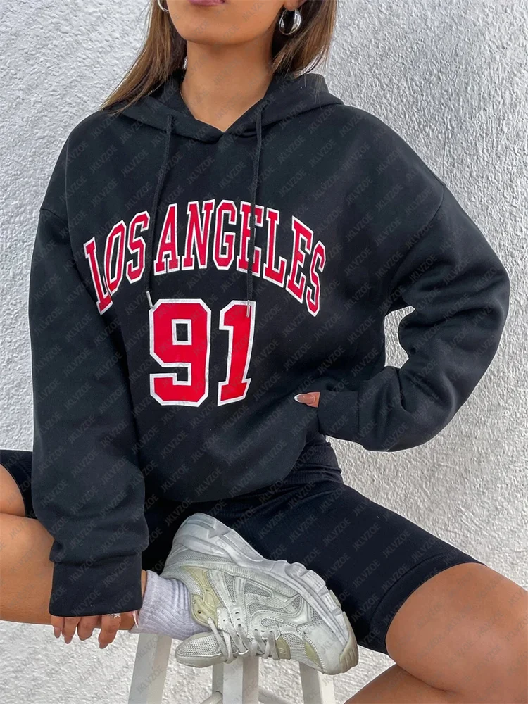Los Angeles 91 Letter Print Hoodie Autumn Winter Unisex Clothing Sweatshirt Fleece Warm Fashion Oversized Casual Hoodie Pullover
Los Angeles 91 Letter Print Hoodie Autumn Winter Unisex Clothing Sweatshirt Fleece Warm Fashion Oversized Casual Hoodie Pullover