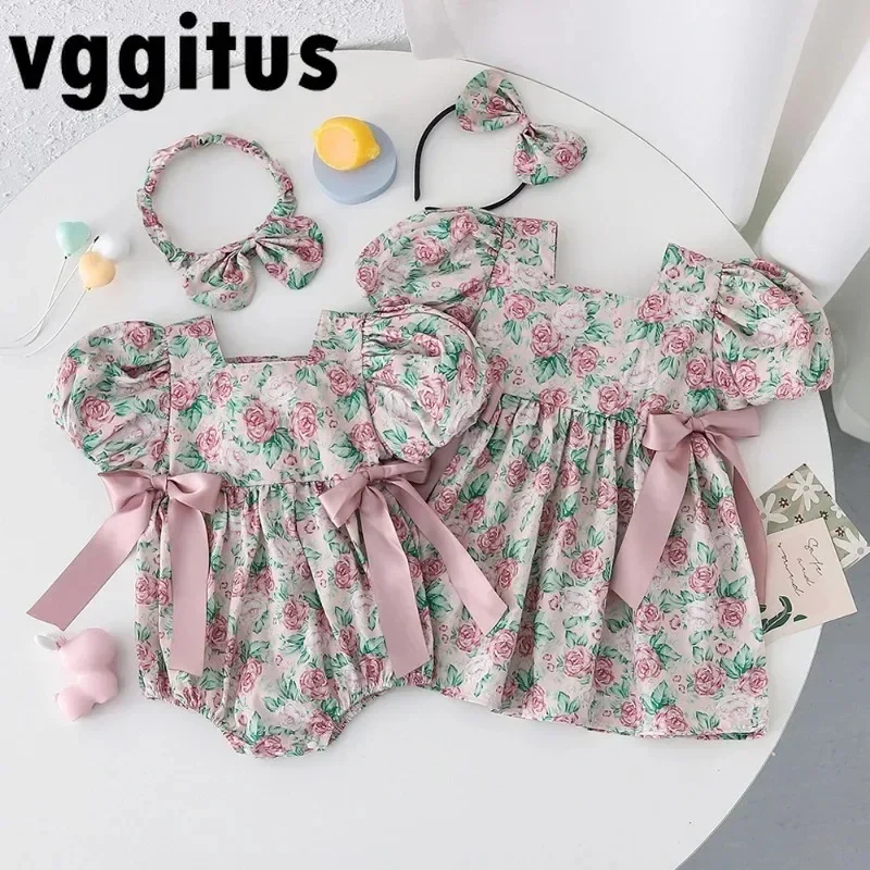 Новые летние одинаковые комплекты для сестры, боди с короткими пышными рукавами и бантом/платье принцессы с квадратным воротником и цветочным принтом, одежда для близнецов для девочек H4408
Новые летние одинаковые комплекты для сестры, боди с короткими пышными рукавами и бантом/платье принцессы с квадратным воротником и цветочным принтом, одежда для близнецов для девочек H4408