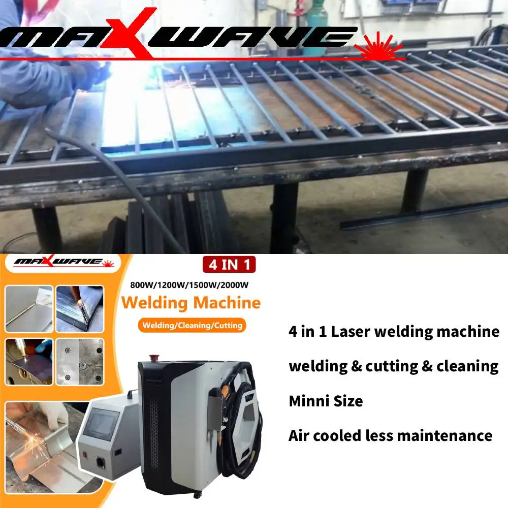 Maxwave Portable Laser Welder Flexible Handheld Head Coaxial Incident Mode Wide Power Adjustment Single Wire Feeding
Maxwave Portable Laser Welder Flexible Handheld Head Coaxial Incident Mode Wide Power Adjustment Single Wire Feeding