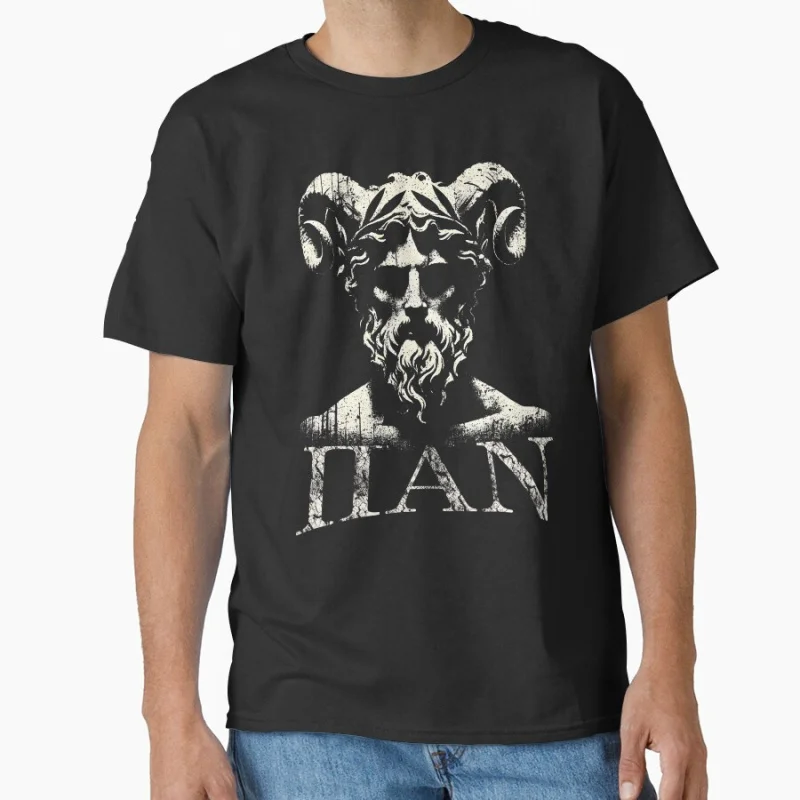 Pan (ΠΑΝ) Greek God of Nature greek mythology horned gods gift T shirt for men large size Adult Tops S-6XL
Pan (ΠΑΝ) Greek God of Nature greek mythology horned gods gift T shirt for men large size Adult Tops S-6XL