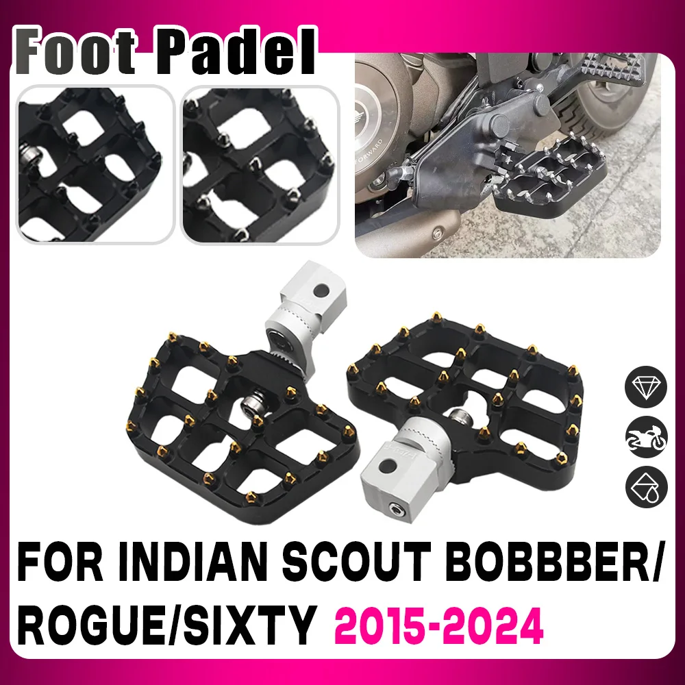 Для INDIAN Scout Bobber Twenty Sixty Rogue Driver передняя подставка для ног, педали для мотоцикла, регулируемые удлиненные опускающие подножки, подножки
Для INDIAN Scout Bobber Twenty Sixty Rogue Driver передняя подставка для ног, педали для мотоцикла, регулируемые удлиненные опускающие подножки, подножки