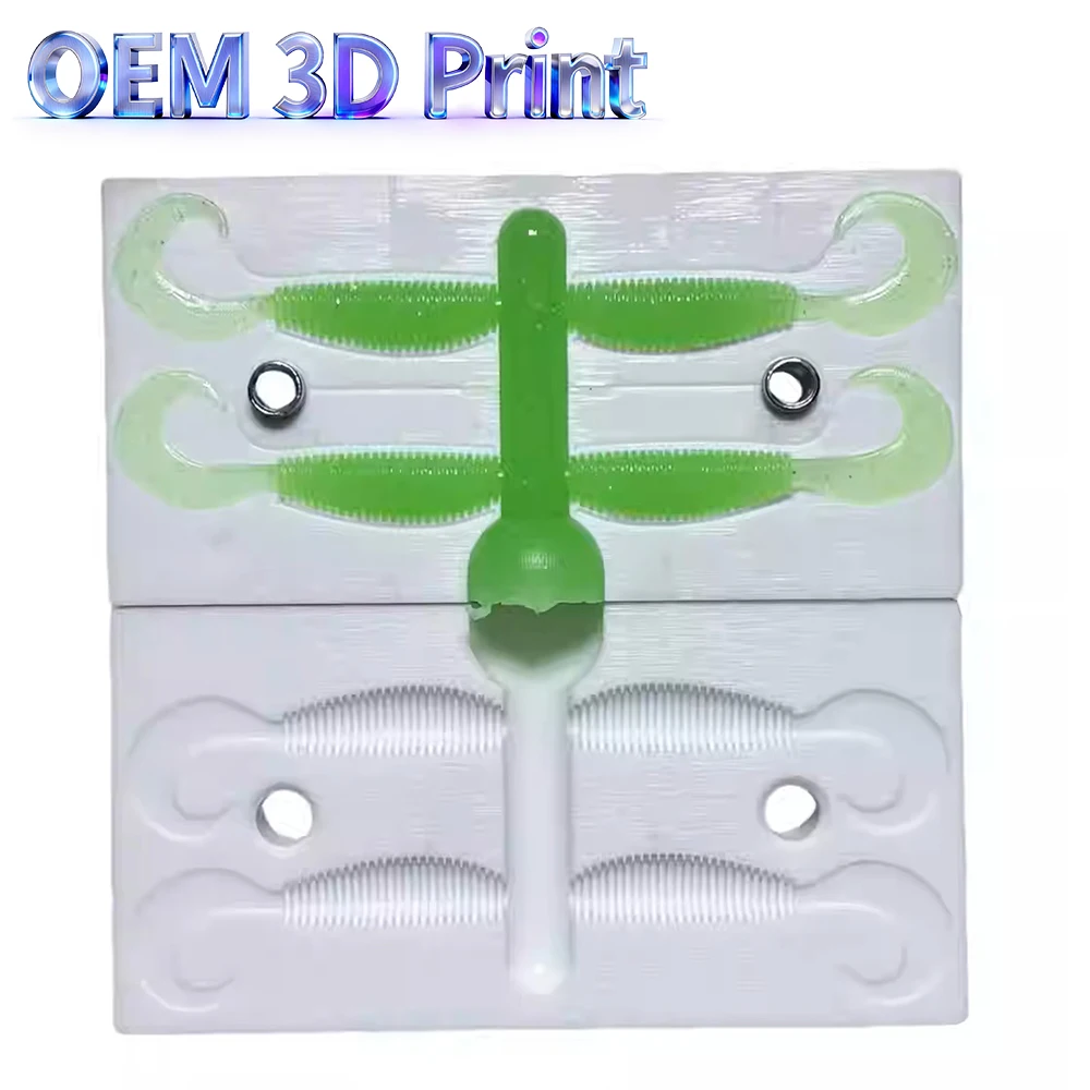 Custom silicone aluminum profile handmade 1.7-inch Japanese version threaded tail soft bait DIY mold fishing bait mold 3D print
Custom silicone aluminum profile handmade 1.7-inch Japanese version threaded tail soft bait DIY mold fishing bait mold 3D print
