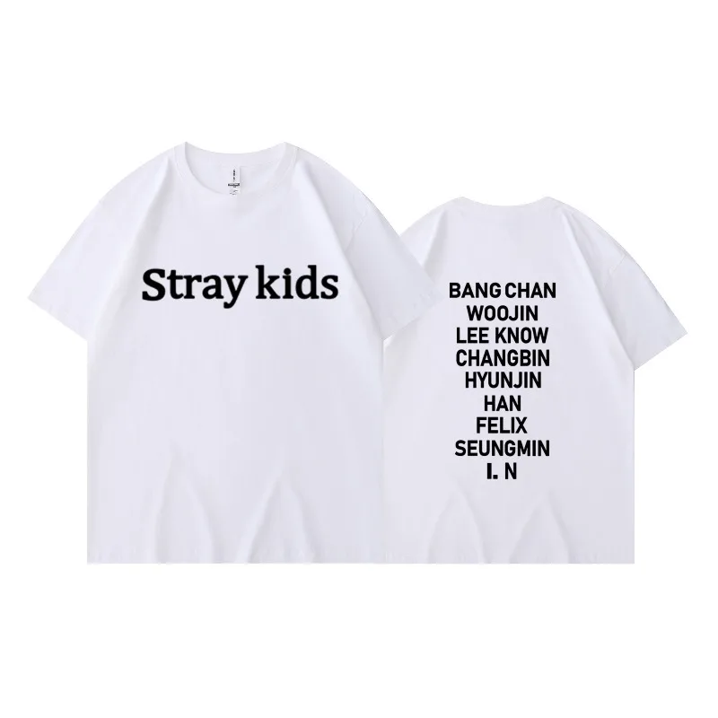 2025 Stray Kids Fashion Printed Children's T-shirt Soft and Breathable Summer Short Sleeve Round Neck Casual Cotton Top
2025 Stray Kids Fashion Printed Children's T-shirt Soft and Breathable Summer Short Sleeve Round Neck Casual Cotton Top