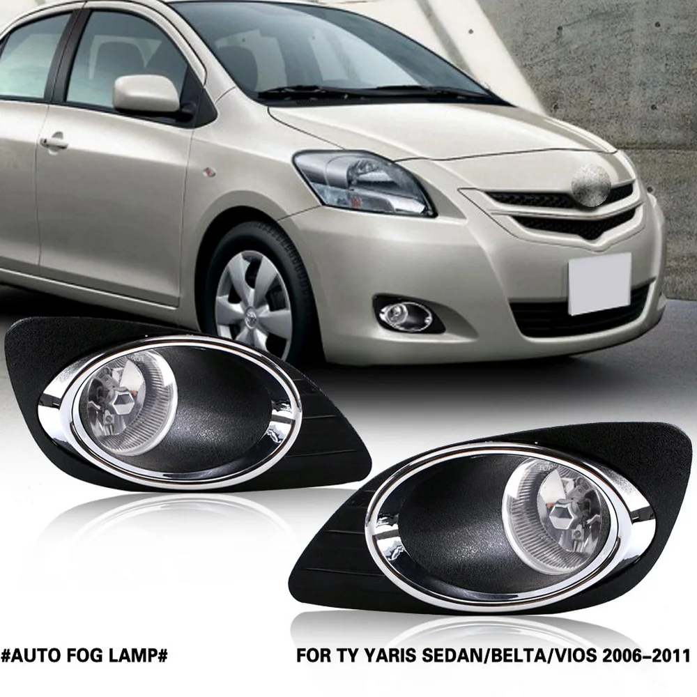 July King Car Fog Lamp Assembly for Toyota Yaris Sedan Belta Vios 2006-2011, 4300K Halogen Blub + Frame + Harness + Switch
July King Car Fog Lamp Assembly for Toyota Yaris Sedan Belta Vios 2006-2011, 4300K Halogen Blub + Frame + Harness + Switch