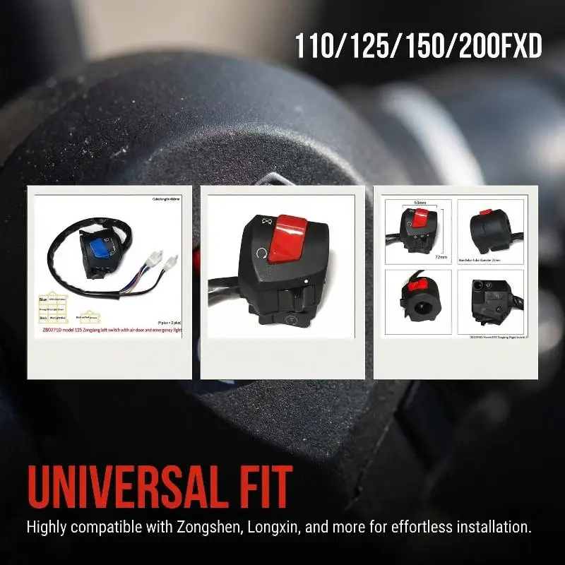 Aluminum 22mm Electric Scooter Handlebar Switch Motorcycle Multi Function Universal Fitting Durable Control Accessory
Aluminum 22mm Electric Scooter Handlebar Switch Motorcycle Multi Function Universal Fitting Durable Control Accessory