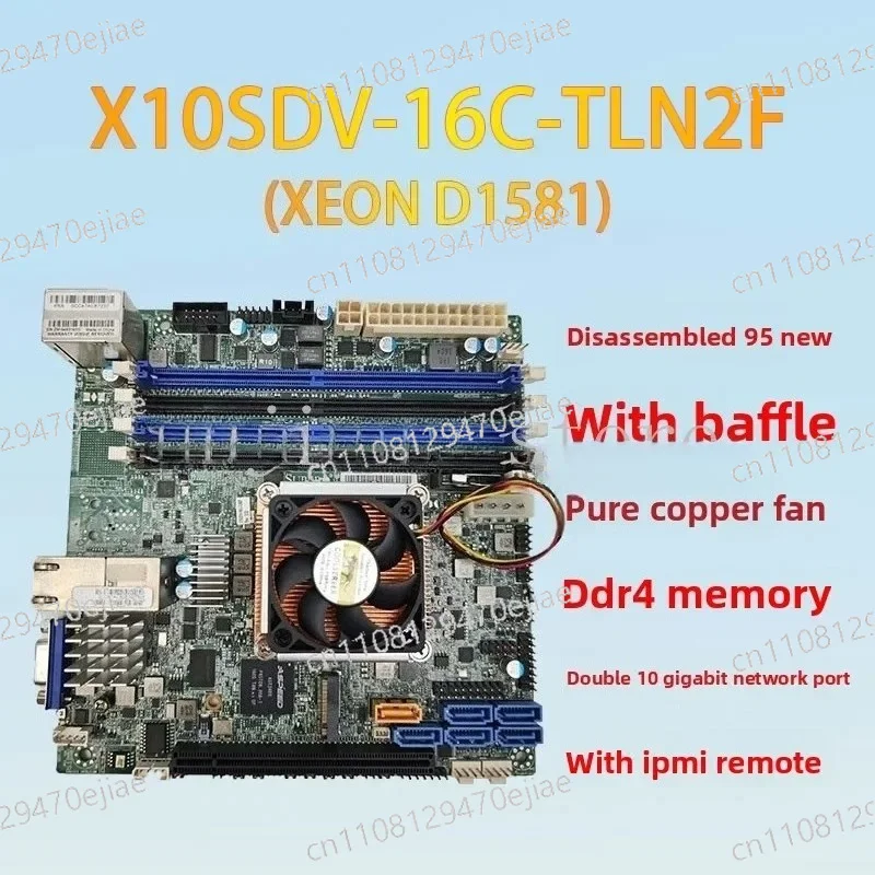 X10SDV-4C-TLN2F Main Board NAS Synology ITX Server D1521 Dual 10 Gigabit Port
X10SDV-4C-TLN2F Main Board NAS Synology ITX Server D1521 Dual 10 Gigabit Port