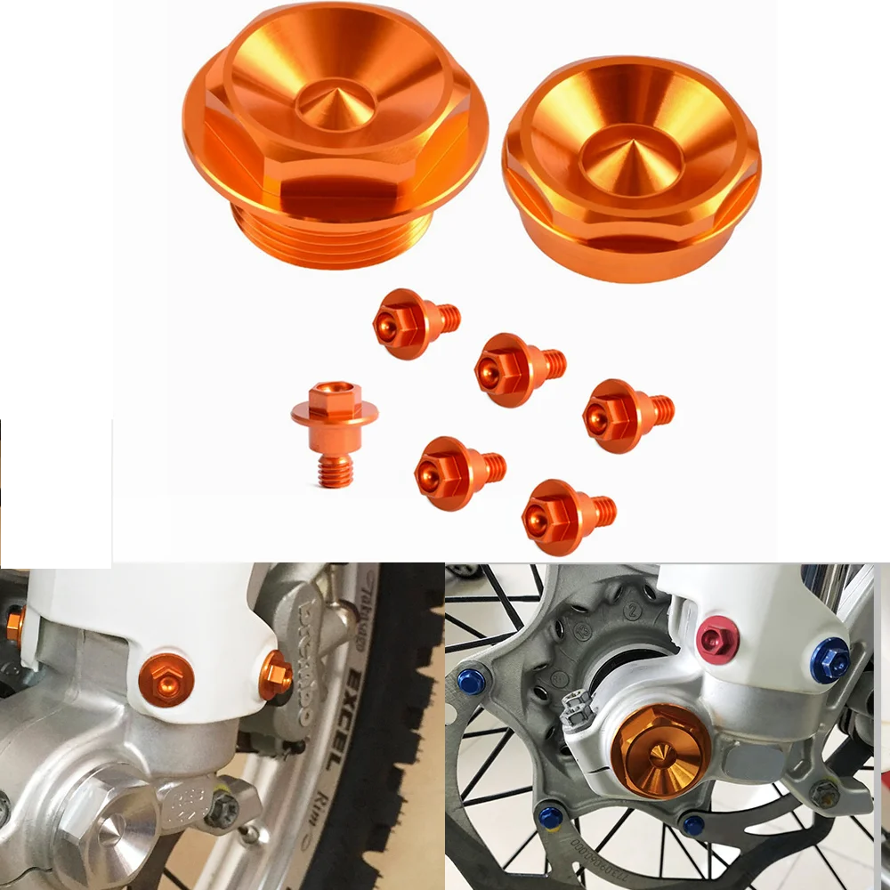 For KTM 125 150 200 250 300 350 450 500 EXC EXC-F SX SX-F XC XC-F XC-W XCF-W Front Axle Nut Wheel Lock Nut & 6X Fork Guard Bolts
For KTM 125 150 200 250 300 350 450 500 EXC EXC-F SX SX-F XC XC-F XC-W XCF-W Front Axle Nut Wheel Lock Nut & 6X Fork Guard Bolts