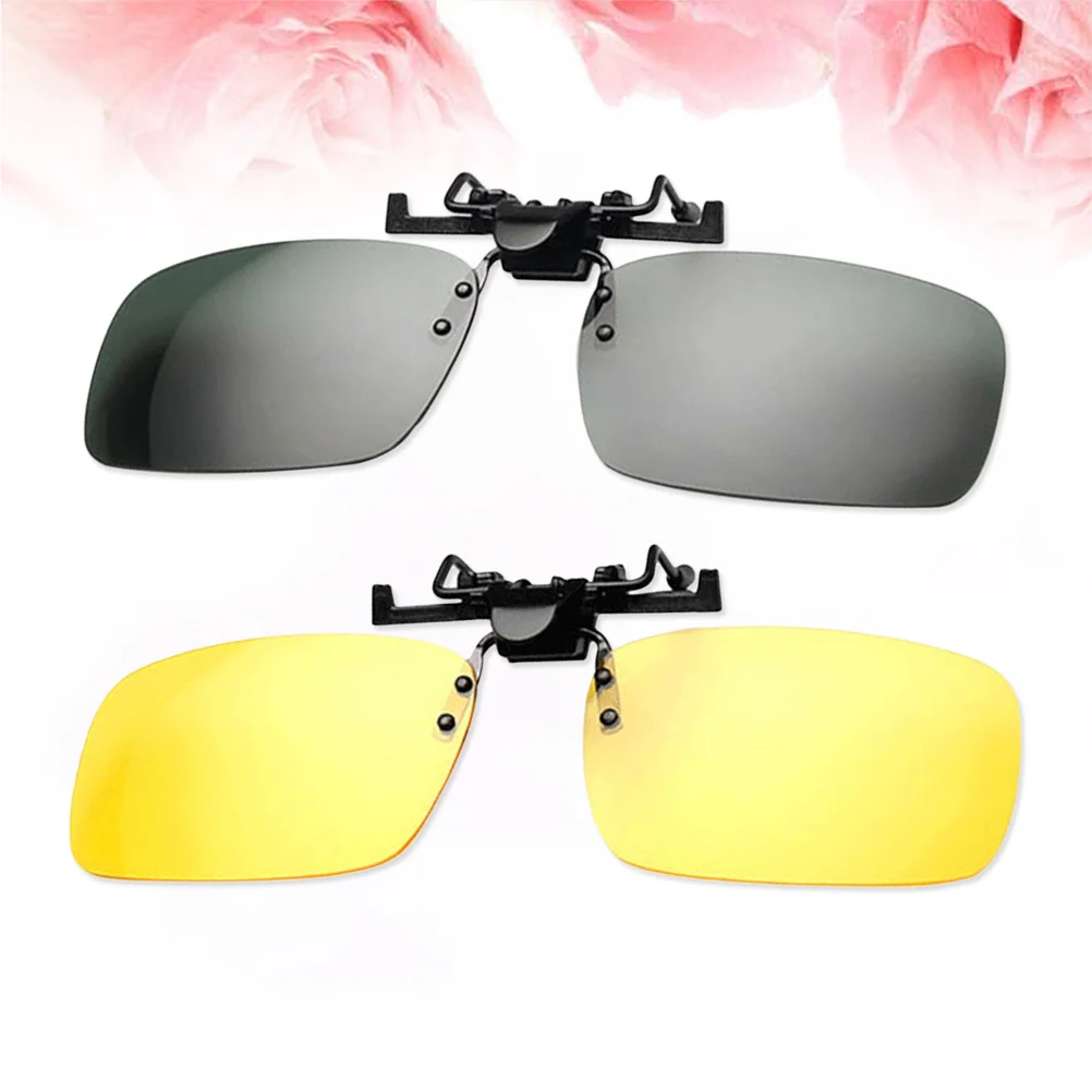 2pc Night Sunglasses Clip Polarized Lightweight Resin Lenses Adjustable For Driving Fishing Skiing Outdoor Sports Unisex
2pc Night Sunglasses Clip Polarized Lightweight Resin Lenses Adjustable For Driving Fishing Skiing Outdoor Sports Unisex