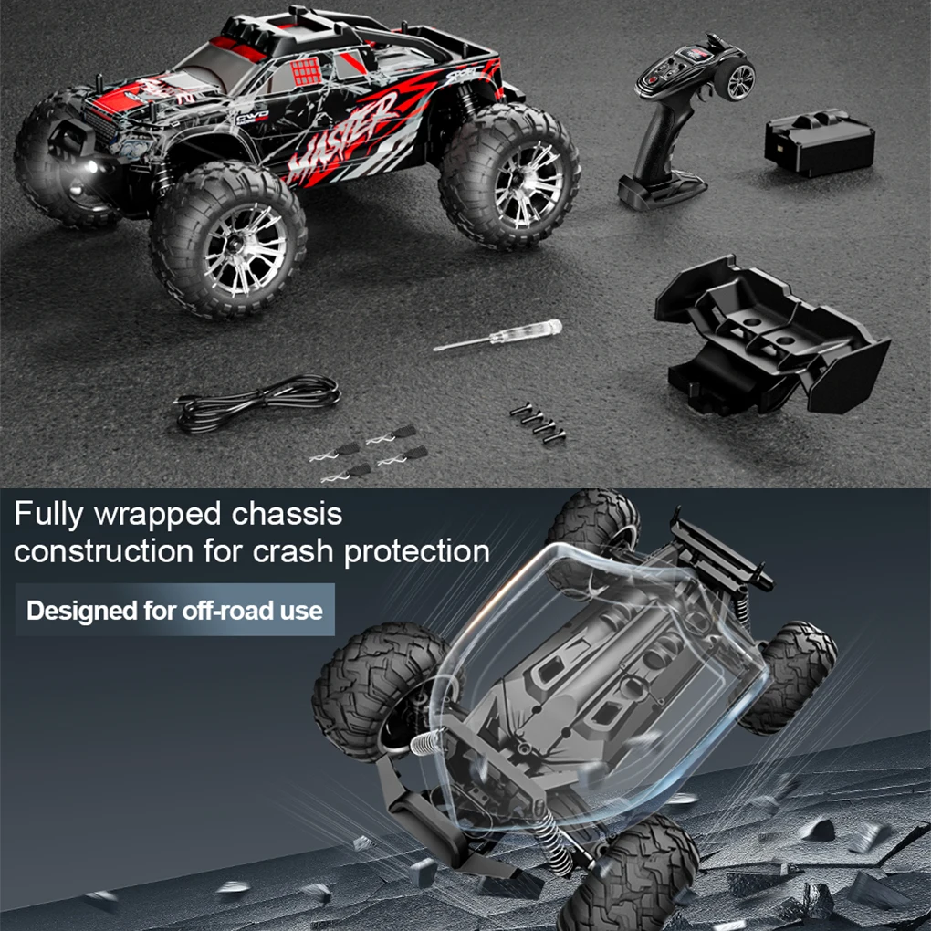KF11 2.4G Remote Control 4WD 50KM/H 390 High Speed Motor Off-road Vehicle Drift All Terrain 1/16 RC Car with Battery
KF11 2.4G Remote Control 4WD 50KM/H 390 High Speed Motor Off-road Vehicle Drift All Terrain 1/16 RC Car with Battery
