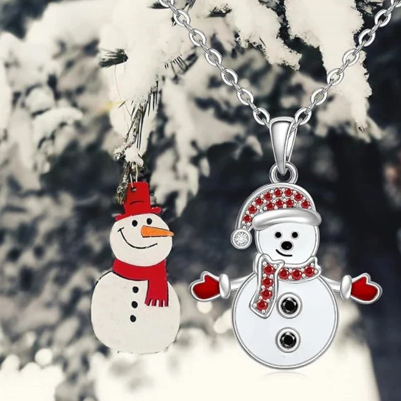 Европейское и американское новое рождественское забавное ожерелье со снеговиком из мультфильма для праздничного подарка, модные милые серьги-гвоздики с оленьими ушками для женщин KOFSAC
Европейское и американское новое рождественское забавное ожерелье со снеговиком из мультфильма для праздничного подарка, модные милые серьги-гвоздики с оленьими ушками для женщин KOFSAC