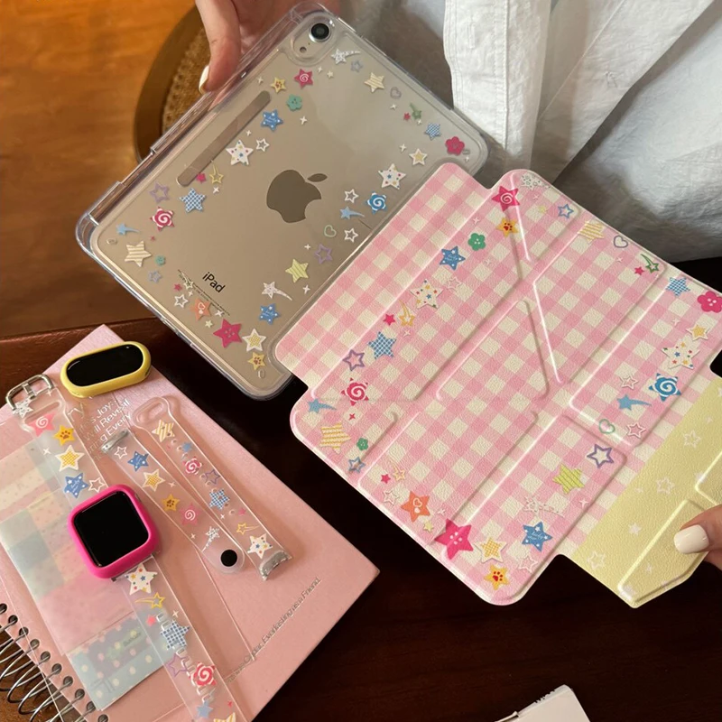 Pink & White Grid Pattern Colorful Stars For iPad Pro 11 12.9in 13 M4 M5 Case 9.7 10.2 5/6th 7/8/9 11th Mini Air 3 4 5 6 7 Cover
Pink & White Grid Pattern Colorful Stars For iPad Pro 11 12.9in 13 M4 M5 Case 9.7 10.2 5/6th 7/8/9 11th Mini Air 3 4 5 6 7 Cover