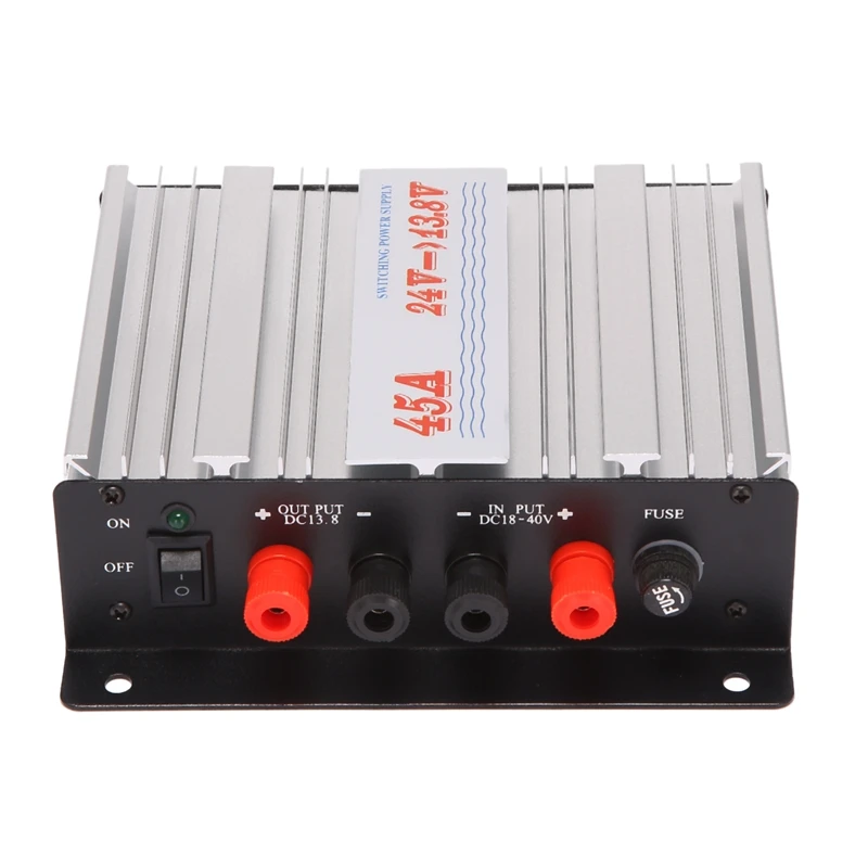 Car Power Supply Inverter Vehicle-Mounted Power Converter 24V To 13.8V Car Power Supply Inverter Power Buck 45A
Car Power Supply Inverter Vehicle-Mounted Power Converter 24V To 13.8V Car Power Supply Inverter Power Buck 45A