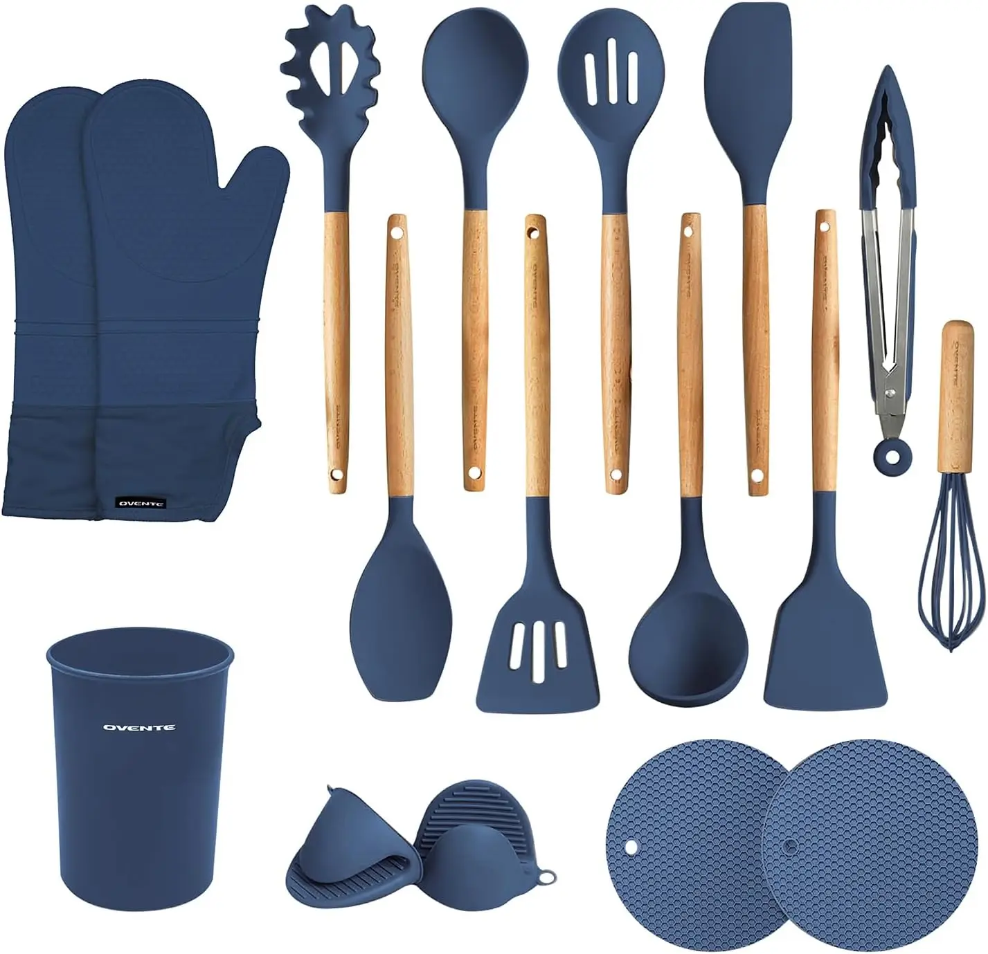 Silicone Cooking Utensils Set, 17pcs Heat Resistant Kitchen Tools and Gadgets for Nonstick Cookware, BPA Free Spatula Set with W
Silicone Cooking Utensils Set, 17pcs Heat Resistant Kitchen Tools and Gadgets for Nonstick Cookware, BPA Free Spatula Set with W