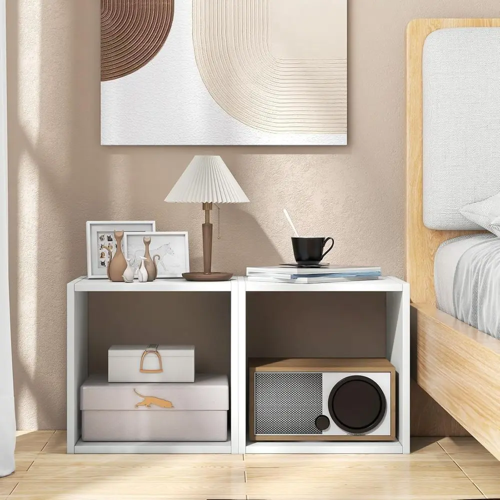 2 Stackable Cubes Bookcase, Wooden Cubby Storage Organizer with Anti-Tipping Device, Small Book Shel or Small Space, Combination
2 Stackable Cubes Bookcase, Wooden Cubby Storage Organizer with Anti-Tipping Device, Small Book Shel or Small Space, Combination