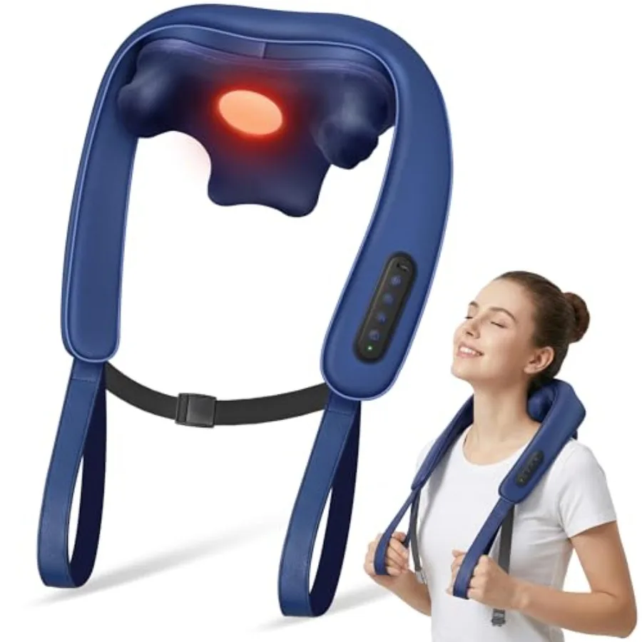 Cordless Neck and Shoulder Massager with Heat for Pain Relief Deep Tissue 3 Modes 2 Intensity 2 Heat Daily Comfort for Desk Wor
Cordless Neck and Shoulder Massager with Heat for Pain Relief Deep Tissue 3 Modes 2 Intensity 2 Heat Daily Comfort for Desk Wor