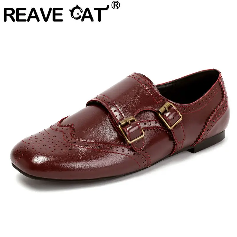 REAVE CAT Yellow Women Flats Square Toe Slip On Belt Buckle Breathable Leisure Daily Shoes Footwear Large Size 45 46 47 48 49 50
REAVE CAT Yellow Women Flats Square Toe Slip On Belt Buckle Breathable Leisure Daily Shoes Footwear Large Size 45 46 47 48 49 50