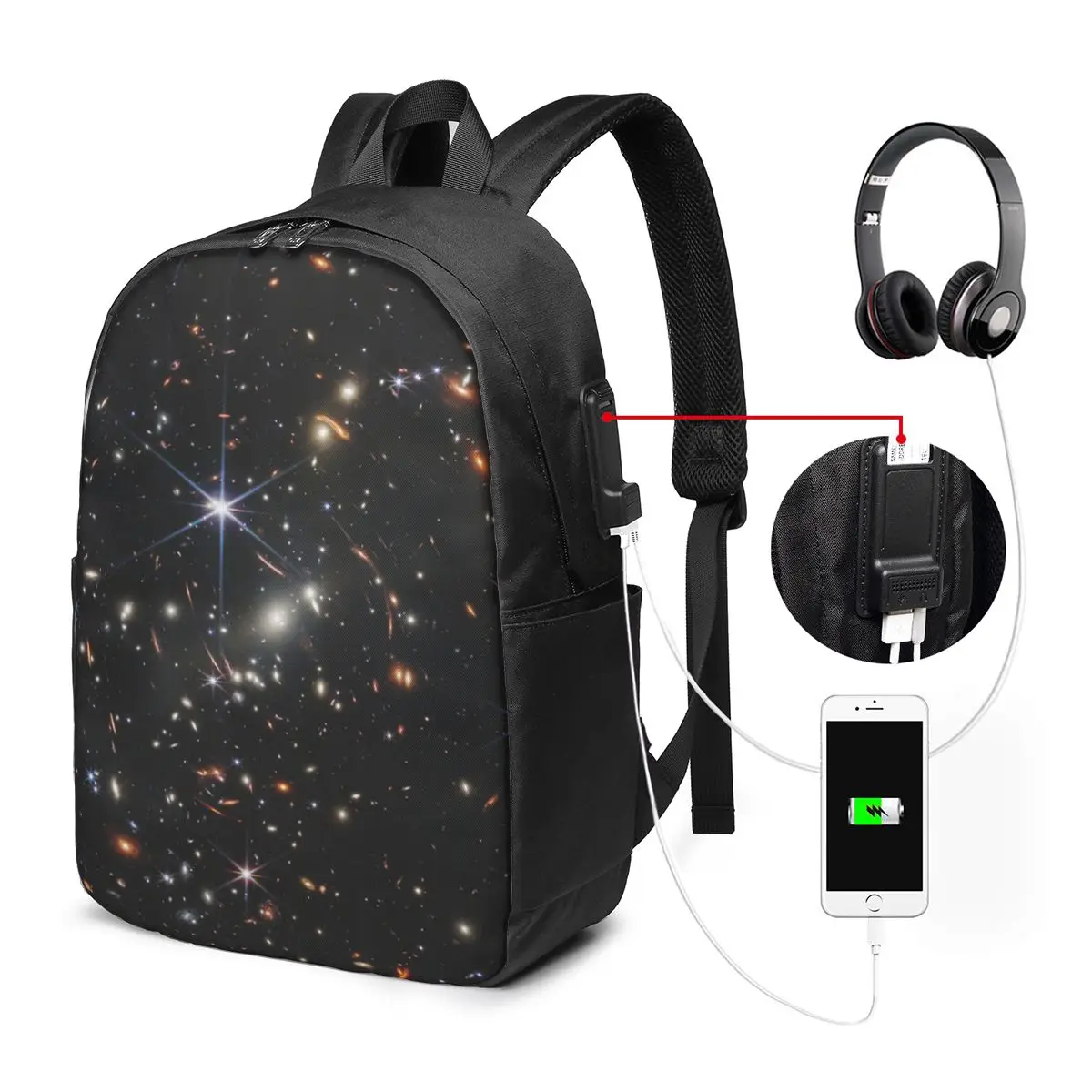 Deep Field Image Galaxy Cluster Backpack Travel Notebook Bag Computer College Student School Bag Laptop Shoulder Bags
Deep Field Image Galaxy Cluster Backpack Travel Notebook Bag Computer College Student School Bag Laptop Shoulder Bags
