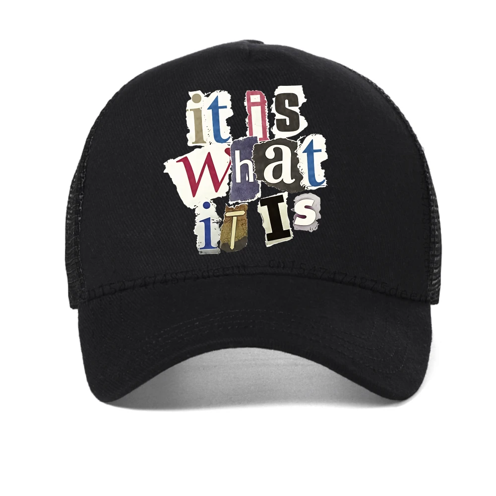 It Is What It Is Letter Pattern Men baseball cap fashion casual Hip Hop Sports hat outdoor mesh snapback hats cool sun hats
It Is What It Is Letter Pattern Men baseball cap fashion casual Hip Hop Sports hat outdoor mesh snapback hats cool sun hats