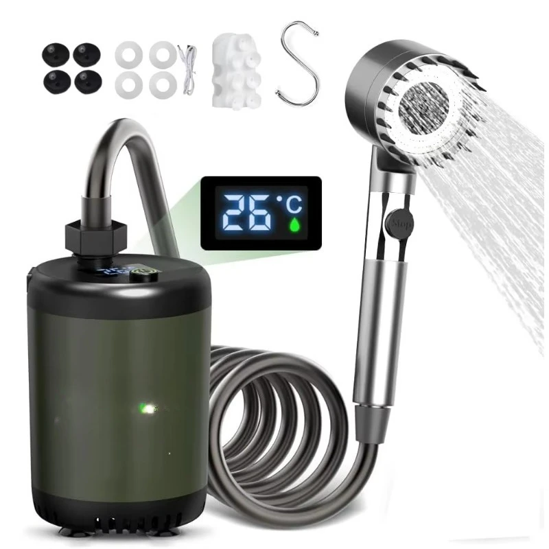 Portable outdoor shower, camping portable water shower, factory dormitory shower
Portable outdoor shower, camping portable water shower, factory dormitory shower