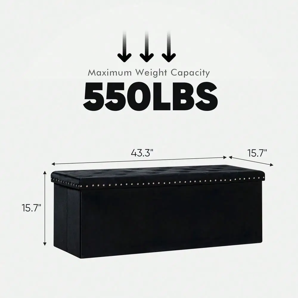 Storage Bench Ottoman With Upholstered Rectangle Ottoman With LiftOff Lid,Home Decor For Living Room,Bedroom,Entrance Hall
Storage Bench Ottoman With Upholstered Rectangle Ottoman With LiftOff Lid,Home Decor For Living Room,Bedroom,Entrance Hall