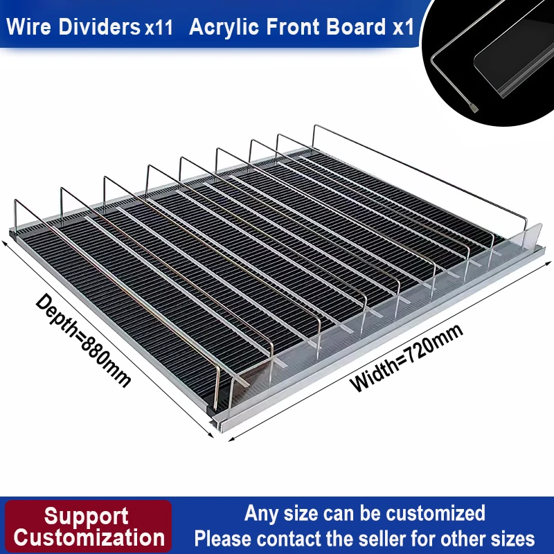 for Freezer Width 720mm Supermarket Beverage Gravity Roller Glide Bottle Shelf Drink Dispenser Auto Pusher Glide Soda Dispenser
for Freezer Width 720mm Supermarket Beverage Gravity Roller Glide Bottle Shelf Drink Dispenser Auto Pusher Glide Soda Dispenser