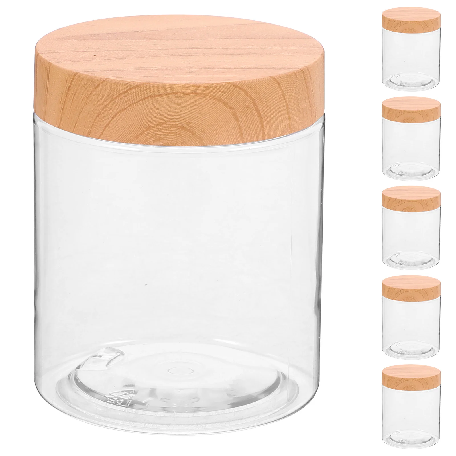 6 Pcs Biscuit Transparent Pet Jar for Candy Bins The Kitchen Storage Containers
6 Pcs Biscuit Transparent Pet Jar for Candy Bins The Kitchen Storage Containers