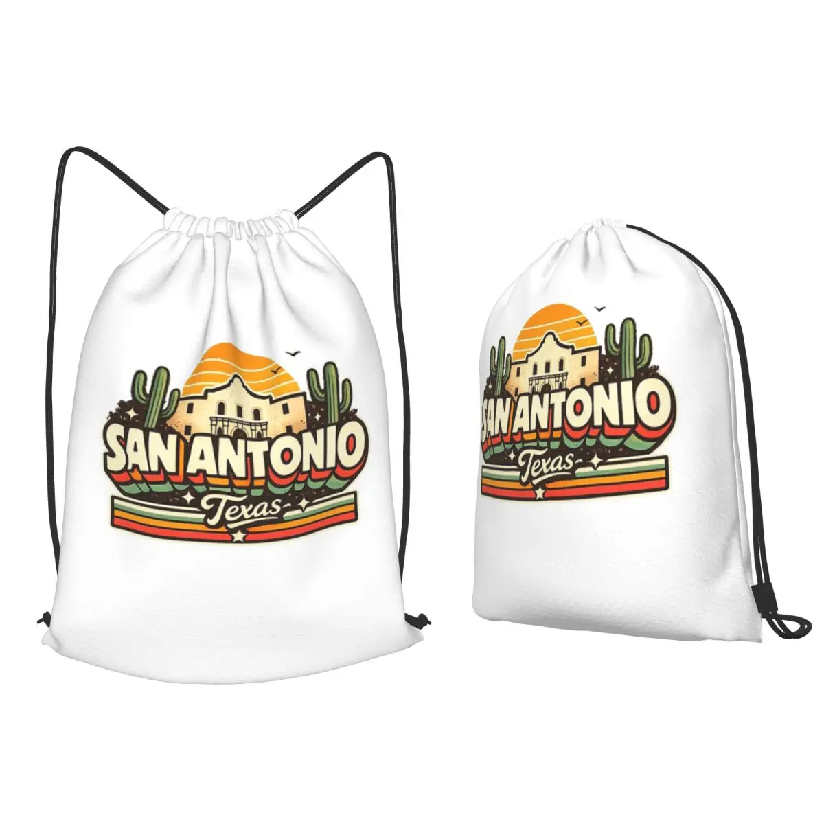San Antonio Texas Alamo Mission Backpacks Casual Drawstring Bundle Pocket Sports Bag Book Bags for Travel Students
San Antonio Texas Alamo Mission Backpacks Casual Drawstring Bundle Pocket Sports Bag Book Bags for Travel Students