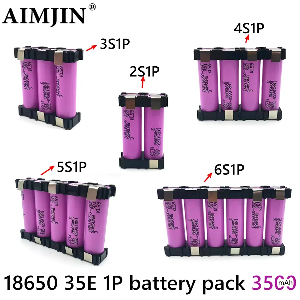 18650-35E lithium battery pack customized 7.4V~25.2V 3500mAh/7000mAh battery welding 2S1P-6S1P battery pack
18650-35E lithium battery pack customized 7.4V~25.2V 3500mAh/7000mAh battery welding 2S1P-6S1P battery pack