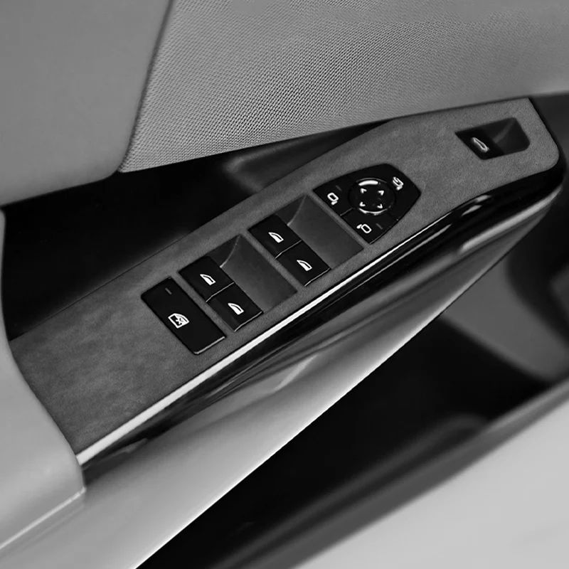 For BMW X3 G45 G48 Door Window Lifting Switch Panel Frame Trim Sticker Made of Alcantara Car Interior Tuning Accessories
For BMW X3 G45 G48 Door Window Lifting Switch Panel Frame Trim Sticker Made of Alcantara Car Interior Tuning Accessories