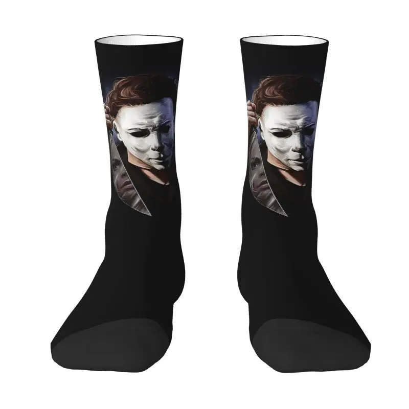 Милые носки Michael Myers на Хэллоуин, мужские и женские теплые носки с 3D принтом из фильма ужасов, спортивные футбольные носки для экипажа
Милые носки Michael Myers на Хэллоуин, мужские и женские теплые носки с 3D принтом из фильма ужасов, спортивные футбольные носки для экипажа