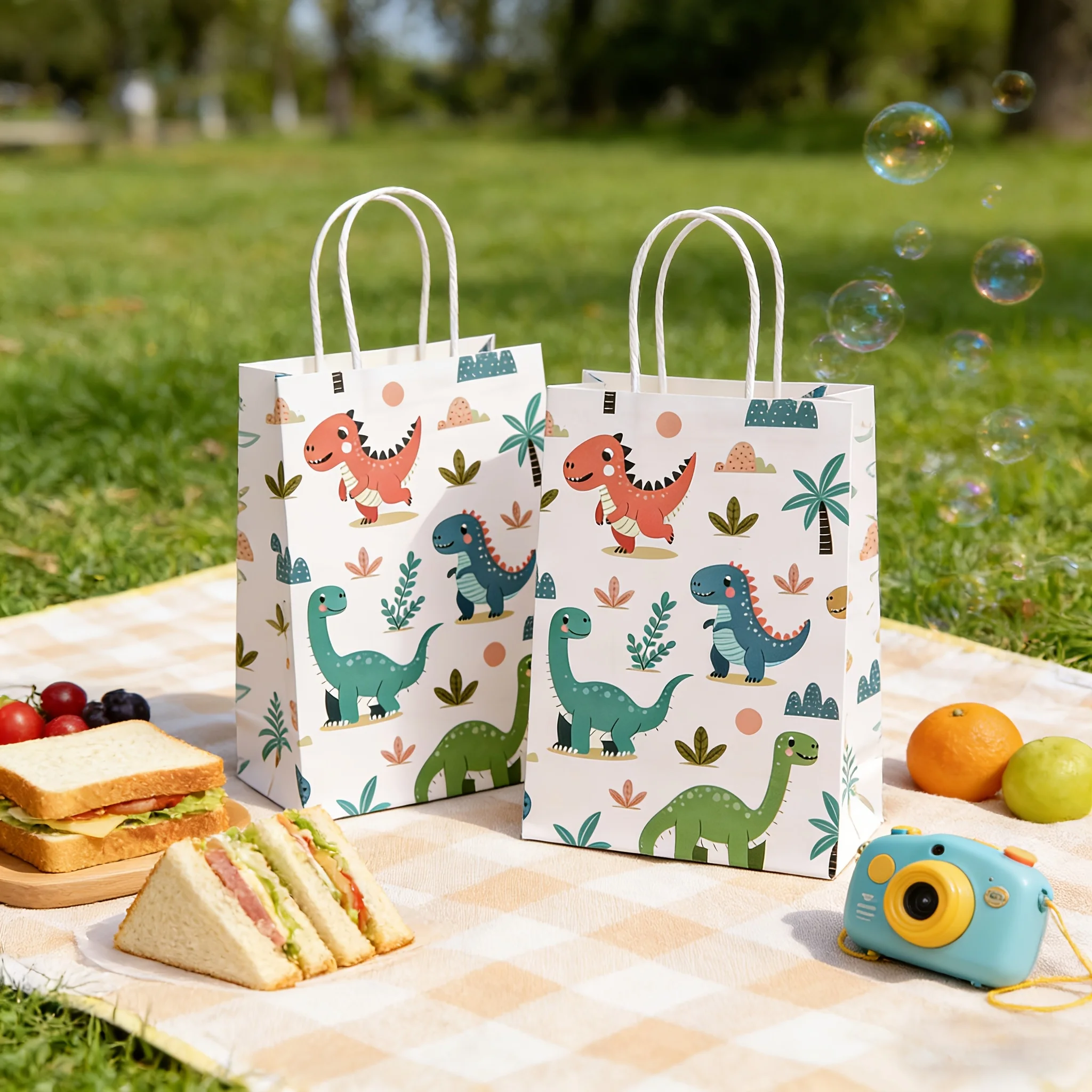 Gifts for Him or Her, 20 Pcs Dinosaur Gift Bags with Sturdy Paper Handles. Suitable for dinosaur-themed baby shower and birthday
Gifts for Him or Her, 20 Pcs Dinosaur Gift Bags with Sturdy Paper Handles. Suitable for dinosaur-themed baby shower and birthday