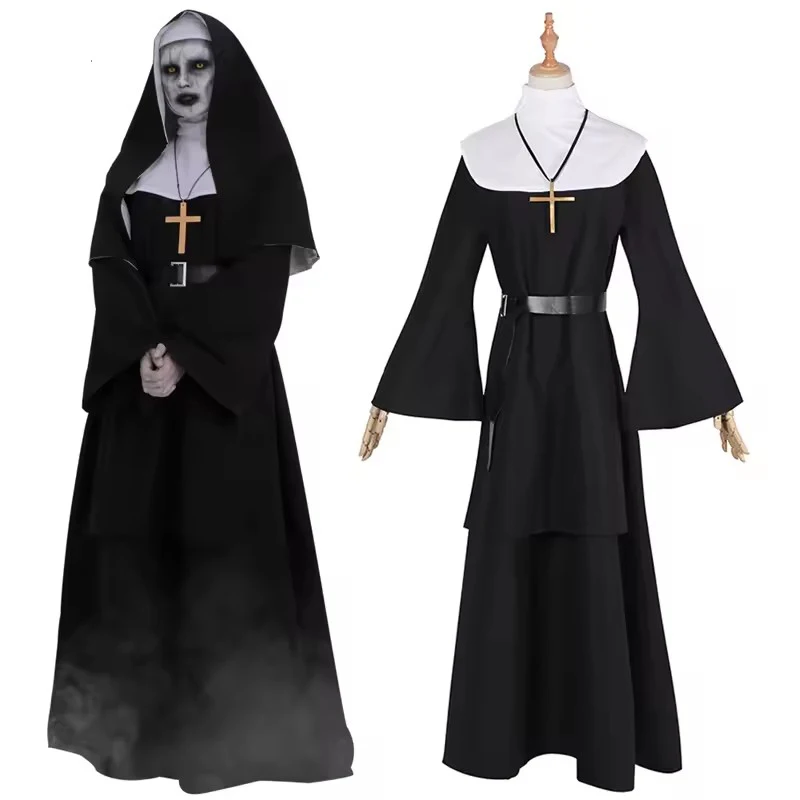 The Nun Cosplay Costume Horror Films Cosplay Cross Ghost Halloween Costume The Conjuring Black Women Halloween Costume
The Nun Cosplay Costume Horror Films Cosplay Cross Ghost Halloween Costume The Conjuring Black Women Halloween Costume