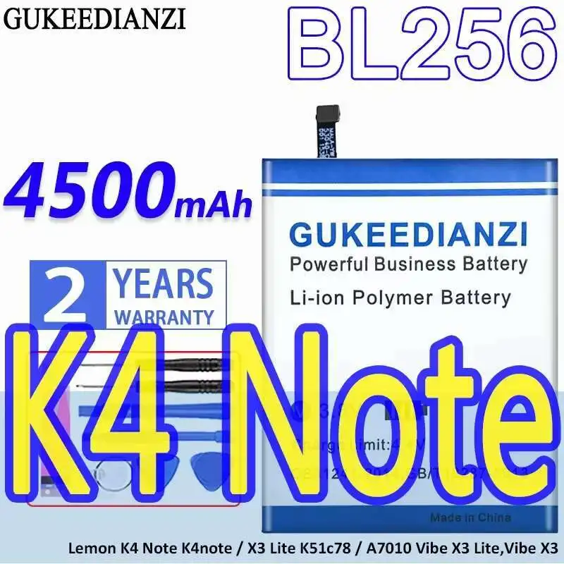 Fast Charging 4500Mah Mobile Phone Battery For Lenovo Lemon K4 Note K4note X3 Lite K51c78 A7010 BL256 Safe
Fast Charging 4500Mah Mobile Phone Battery For Lenovo Lemon K4 Note K4note X3 Lite K51c78 A7010 BL256 Safe