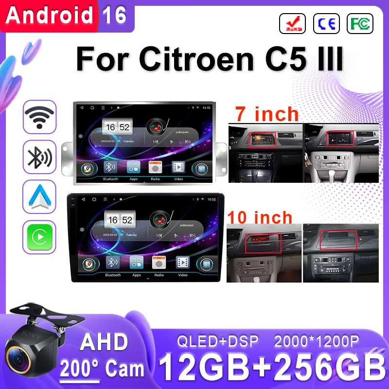 Android 16 2K Incell Screen Multimedia Stereo For Citroen C5 III Plug and Play High-performance CPU GPS Navigation Touch Screen
Android 16 2K Incell Screen Multimedia Stereo For Citroen C5 III Plug and Play High-performance CPU GPS Navigation Touch Screen